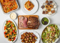 This meal comes with

Caesar Salad
Romaine Lettuce, House Caesar Dressing, Bacon, Parmesan &amp; Croutons&nbsp;

Lasagna al Forno
Bolognese Ragù, Tomato Basil Sauce, Mozzarella, Parmesan&nbsp;

4 oz Grated Parmesan
Add on to pasta

1/2 Slow Roasted Striploin

Chimichurri
Small 500 ml

Vegetable Medley&nbsp;

Roasted Red Potatoes&nbsp;

Assorted Squares &amp; Tarts